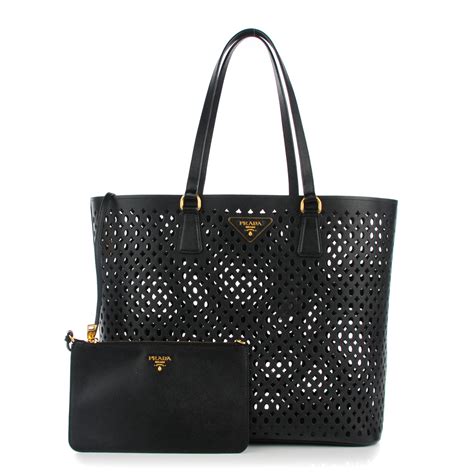 prada perforated handbag